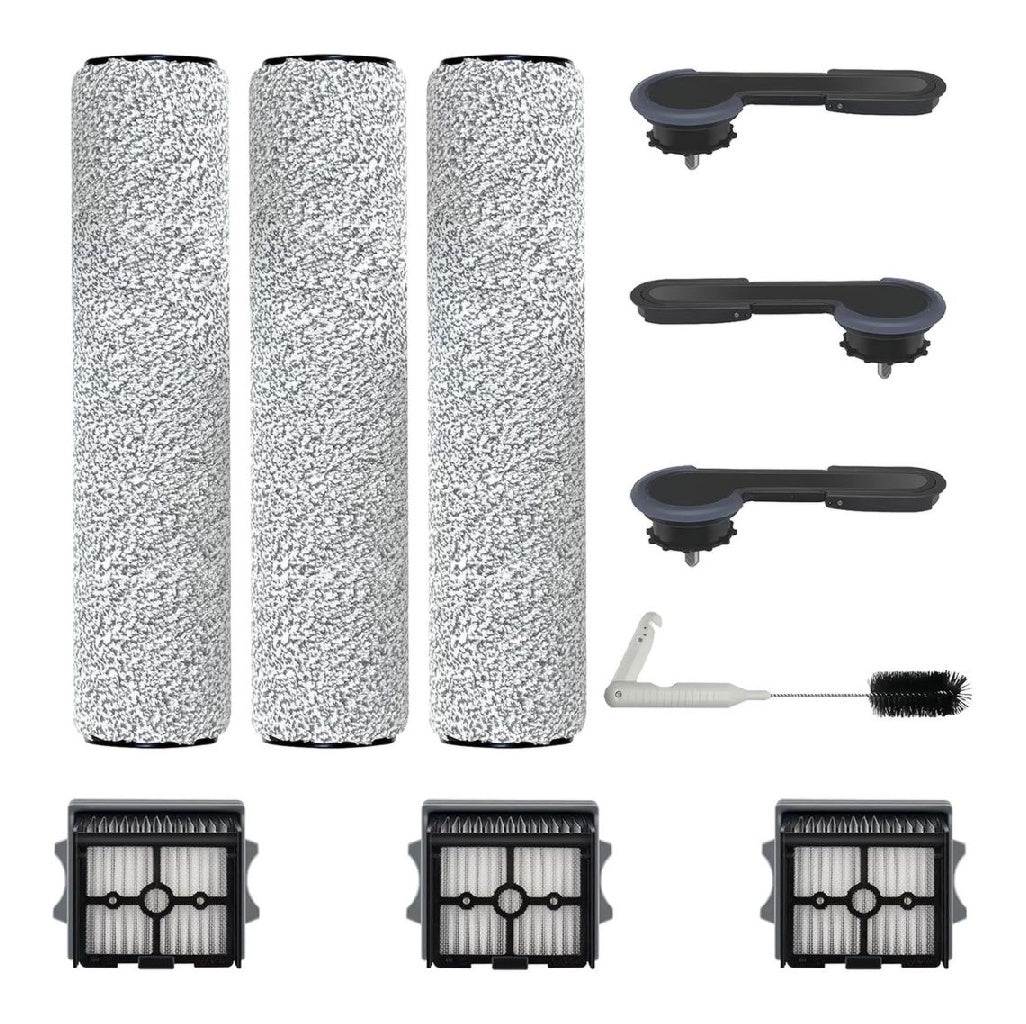 Tineco pour Accessoires Floor One Stretch S6/ S7 Stretch Ultra/Switch S6 Floor One Stretch i6/ i5 Stretch/ S9 Artist/ Switch S7 Stretch Detachees Nass Aspirateur3 Serpillere a Rouleau et 3 Filtre