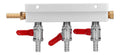 de Gaz Rpartiteur  3 Voies Collecteur de Distribution de Gaz CO2 Distributeur du Gaz de Bire en Aluminium Laiton et Acier Inoxydable Clapets Antiretour Intgrs de 5/16