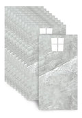 Lot de 10 carreaux adhesifs pour revetement 30 x 60 cm 25 mm En Aspect marbre impermeable et antiderapant Pour salle du bain et cuisinette Protection contre les eclaboussures Sans gris