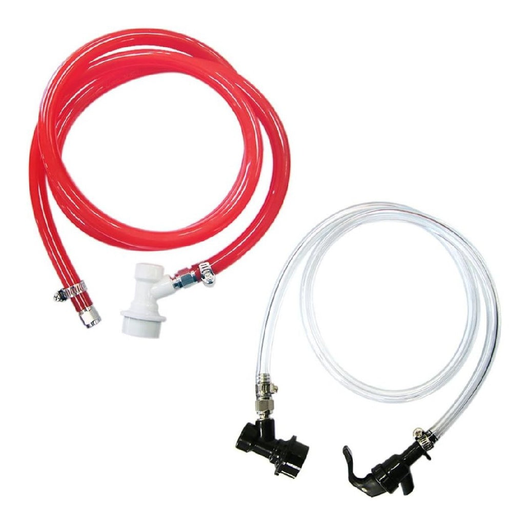 de Assemblage ligne de boisson brassee a verrouillage a boule de 09 cm et tuyau de gaz a verrouillage a bille de 06 cm pour la fabrication du biere